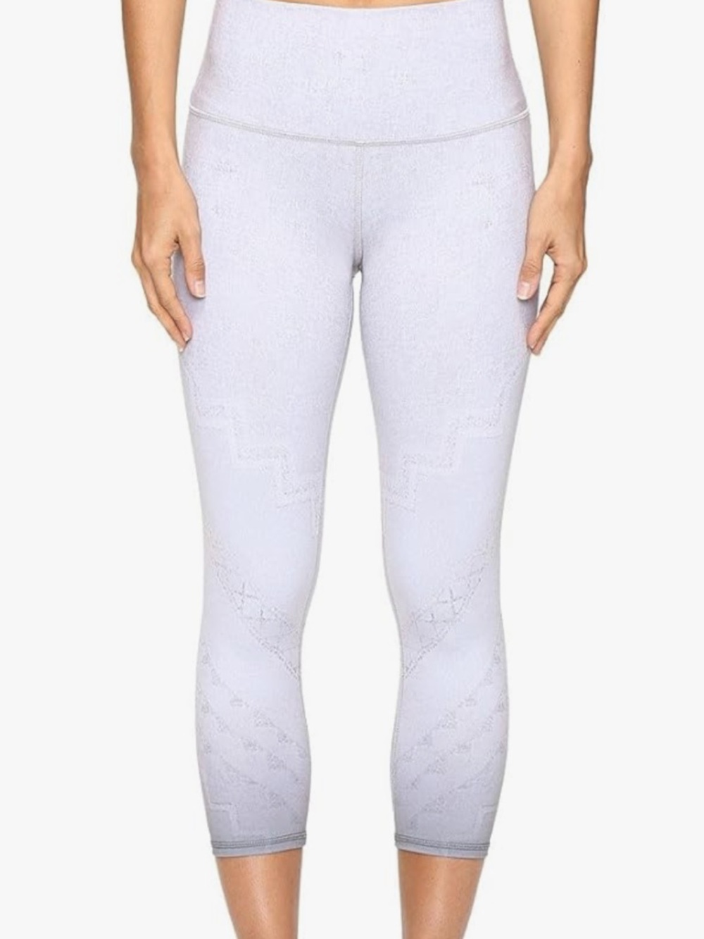 Alo  Gray  Yoga Leggings with Geometric Texture Size S